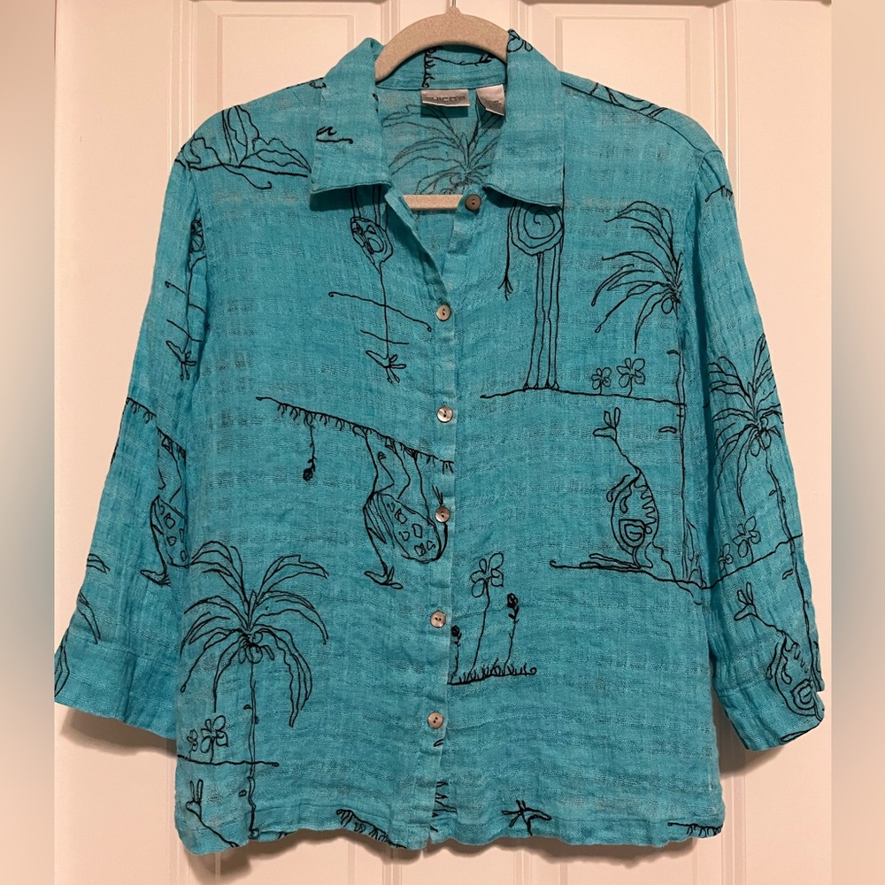 Chico’s Linen Button Up